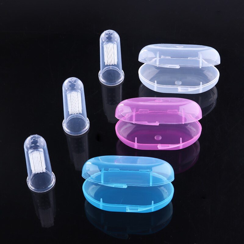 Cepillo de dientes para dedos de bebé, cepillo de dientes de silicona suave, para limpieza de dientes, seguro, a la