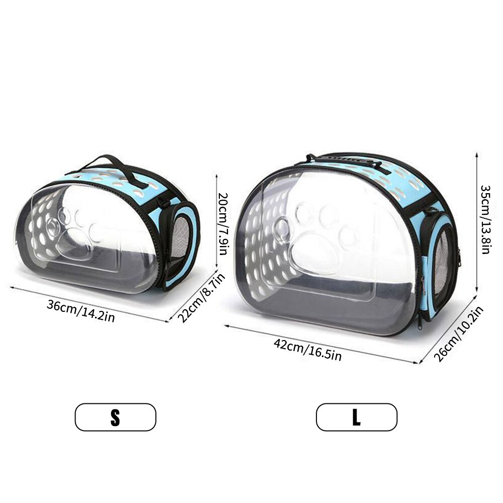 Kat Ruimte Capsule Transparante Kat Draagtas Ademend Pet Carrier Kleine Hond Kat Rugzak Reizen Kooi Handtas Voor Kitten