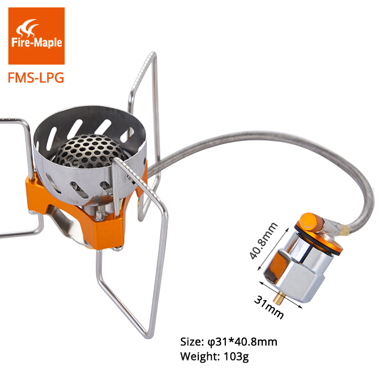 Fire Maple Outdoor Lpg Adapter Gas Connector 1 Lb. Propaan Kleine Gas Tank Input EN417 Lindal Valve Output Propaan Kachel Adapter