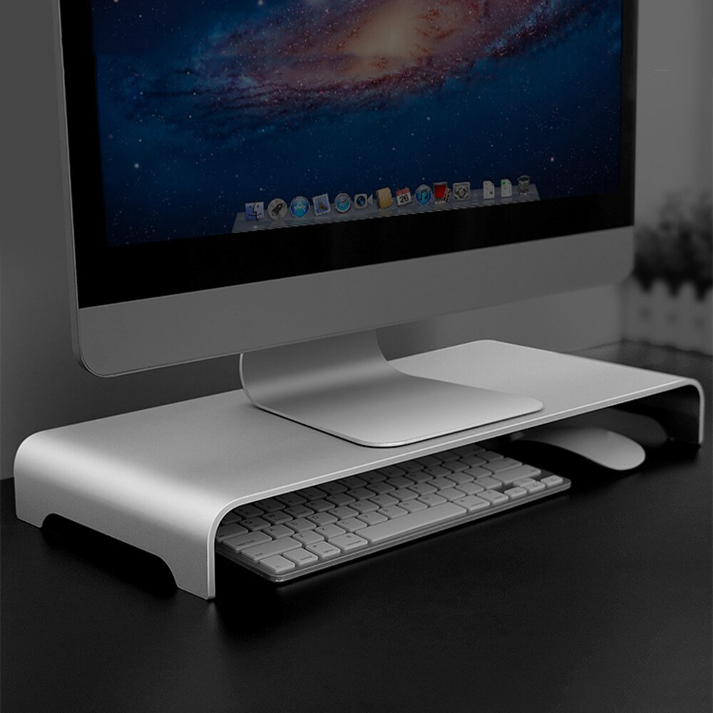 Multifunction Aluminum Monitor Stand Table Reduce Eye Neck Strain Ergonomic Laptop Desk Desktop Monitor Stand Office Desk