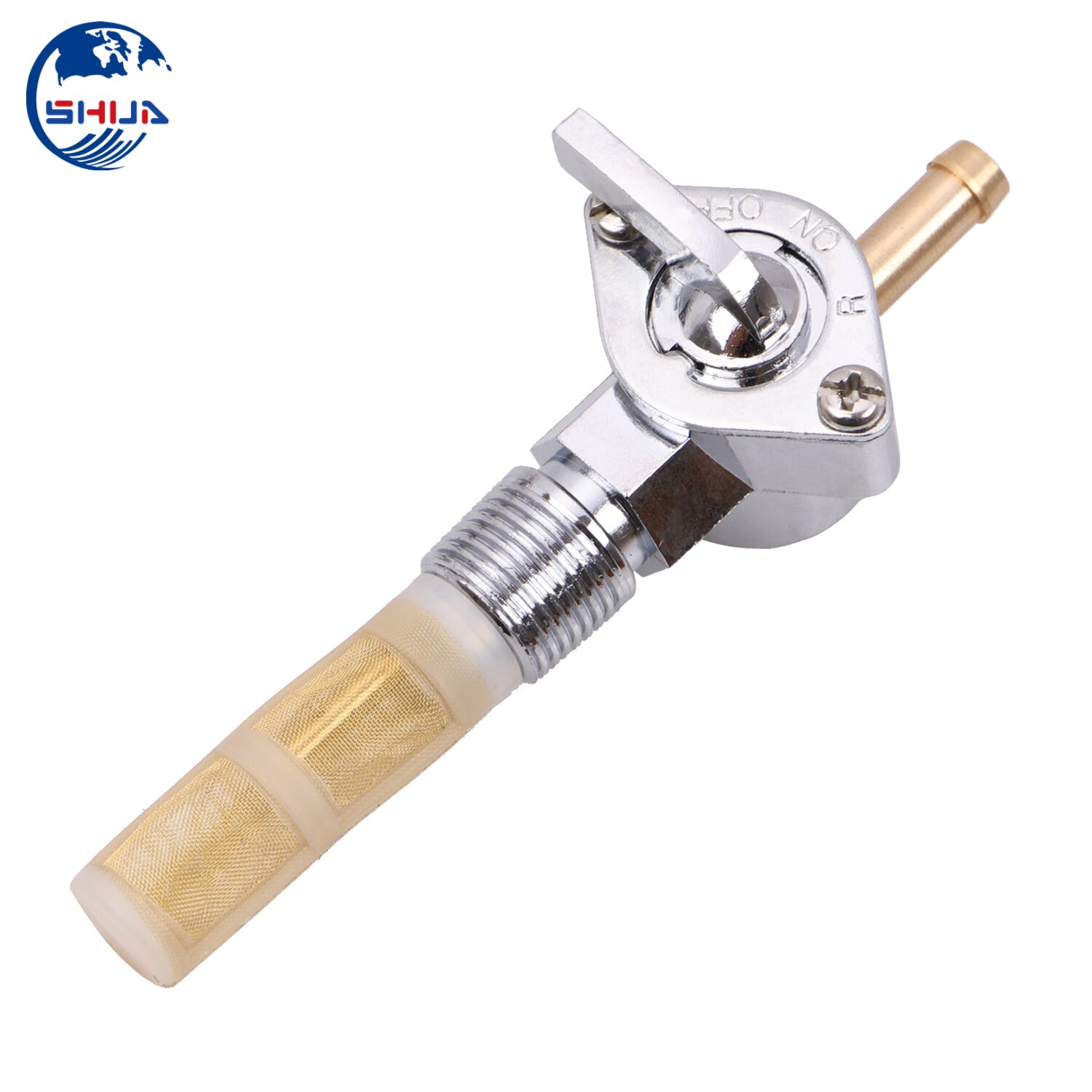 1x Fuel Switch Valve Petcock 3/8" NPT Gas Tank Straight Oulet For Harley Electra Super Glide Sportster Pre-74 Motorcycle