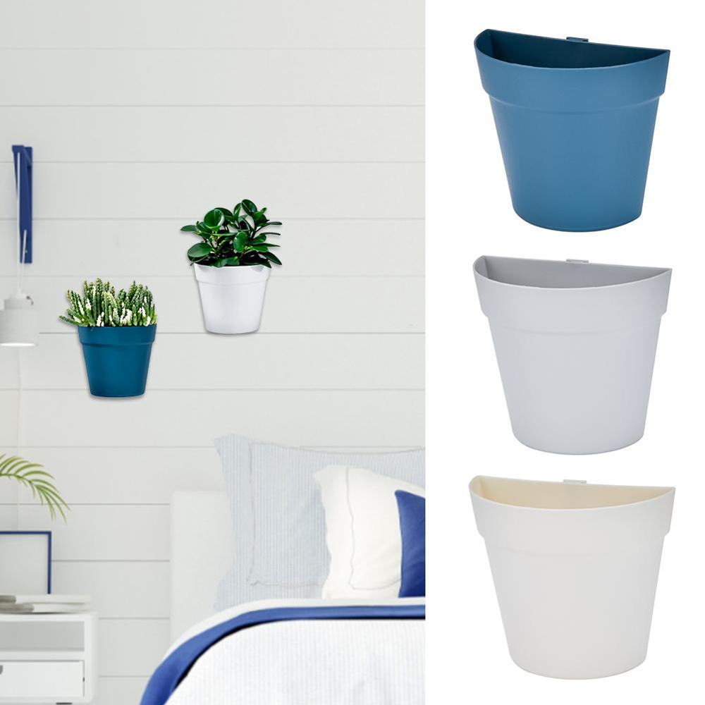 Wall-mounted Plastic Flowerpot Wall Balcony Flowerpot Hanging Planter Vegetable plant Pots Wall-mounted Combination