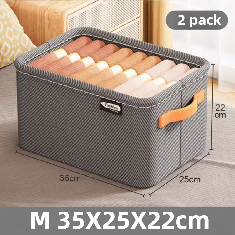 Organisateur de placard, organisateurs de tiroirs, boîte de rangement pour pantalons en jean, organisateur de vêtements de garde-robe, organisateur de tiroirs pour chaussettes et T-Shirt: Gris clair