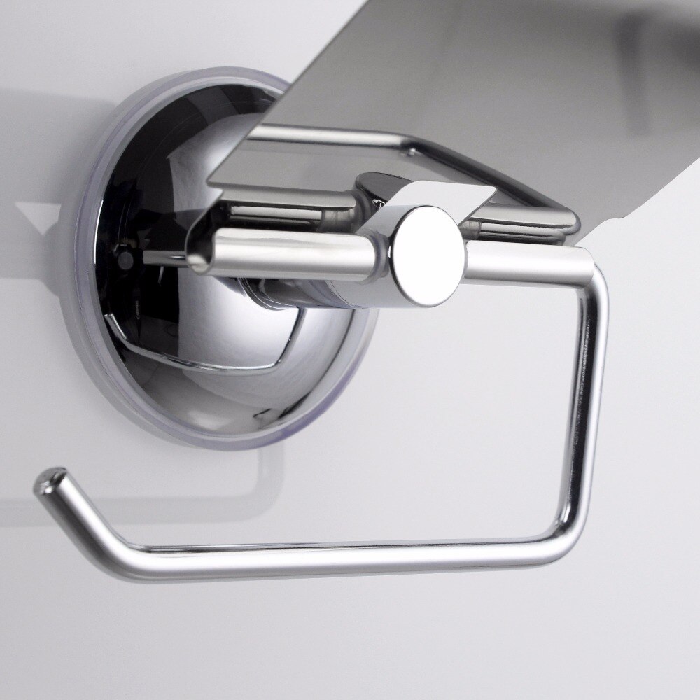 Zhangji rustfrit stål kraftig toiletpapirholder vægmonteret badeværelsesarmaturer sølvfarvet wc sugerulle papirholdere