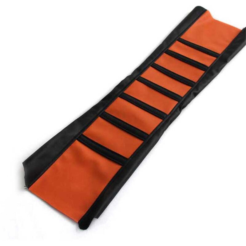 Funda de asiento de motocicleta PUC Funda de cuero housse de selle motocross funda de asiento de cuero сиденье asiasiasiasient: orange
