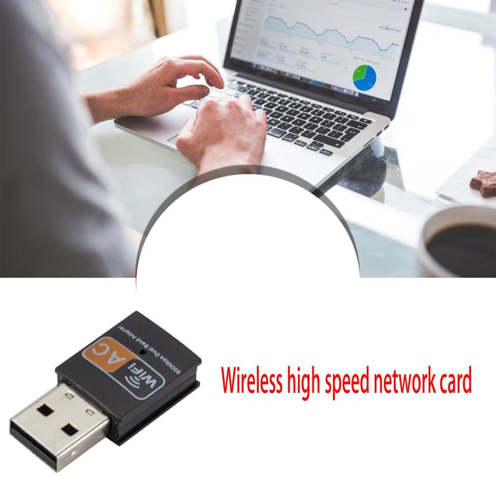AC600M Dual-band USB Wireless Network Card 5G Mini 2.4G External 8811 Chip Practical WiFi Receiving Adapter