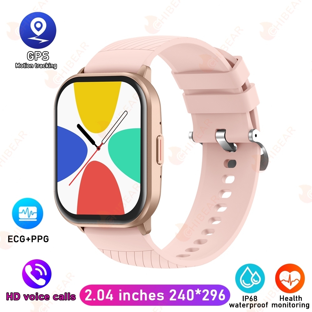 2025 Orologio sportivo intelligente di nuova moda da uomo 100 + modalità sportiva Monitoraggio della saluto Chiamata Bluetooth Smartwatch androide IOS: Rosso