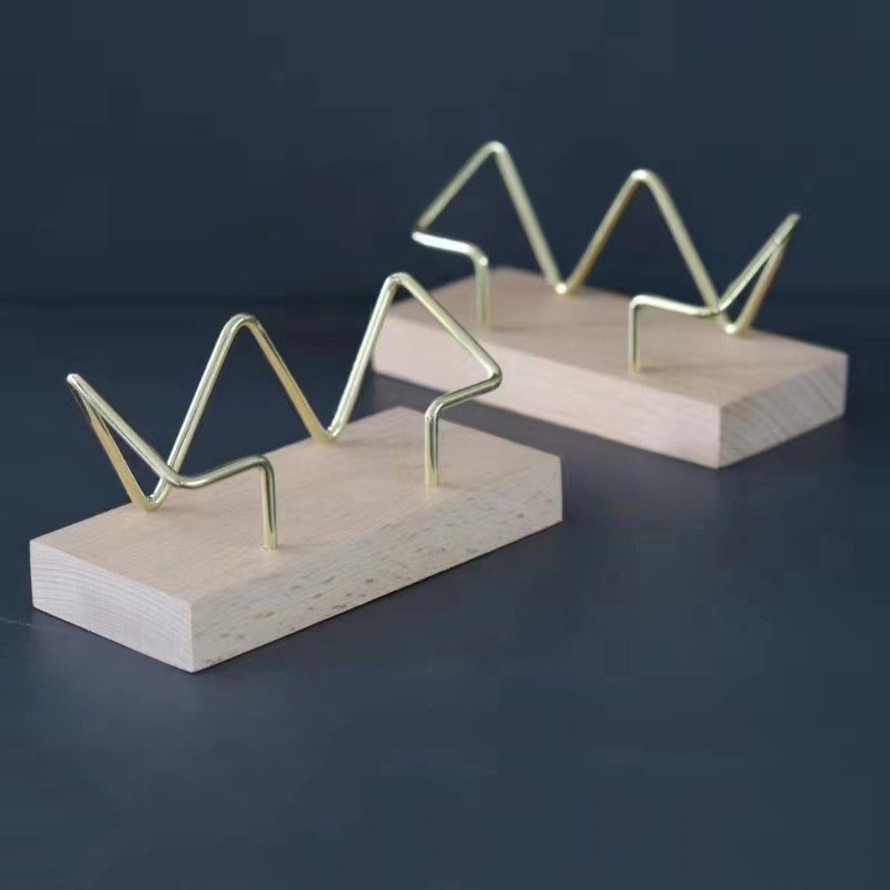 Business Card Holder Organizer Office Desk Display Stand Memo Counter Accessories Tabletop Shelf Home Wooden Card Holder Storage: grey