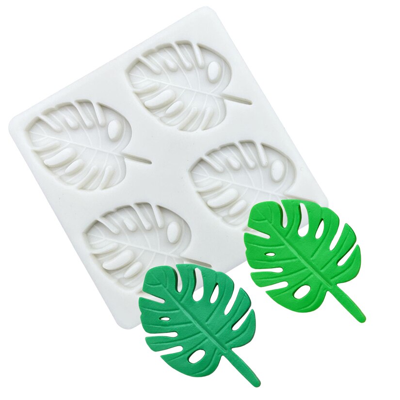 Monstera Deliciosa feuille Silicone Sugarcraft moule résine outils Cupcake cuisson moule Fondant gâteau décoration outils