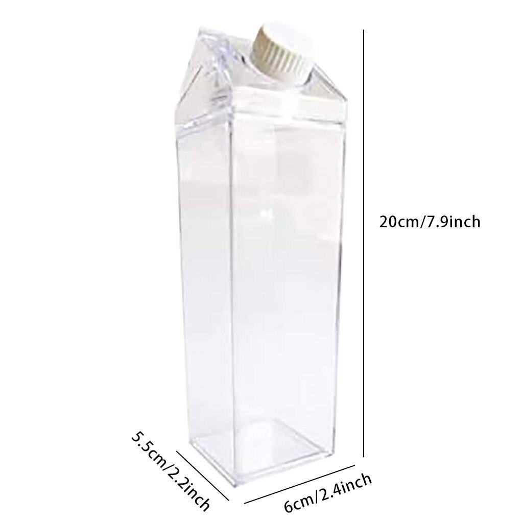 1Pcs Water Flessen Melk Doos Fun Transparante Drink Kartonnen Ketel Perfecte Cadeau Drank Kartonnen Waterkoker Voor Sap Koffie thee
