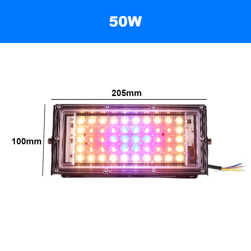 Phytolamp Für Pflanzen LED 220V Flutlichter Vollspektrum Hydrokultur-Anbausystem LED-Wachstumslampen 50/96/144 LEDS Pflanzenbeleuchtung: RGB