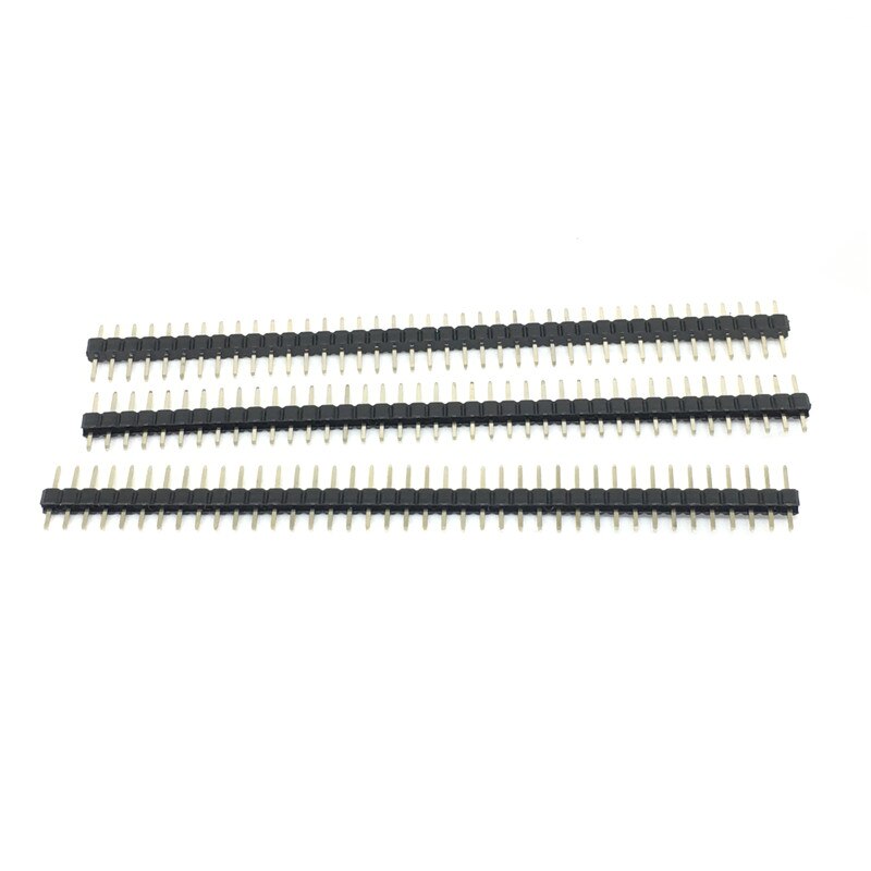 20 stks/partij pin header man pitch 1.27mm 40 Pin Mannelijke Enkele Rij Pin Header Strip 1x40 P