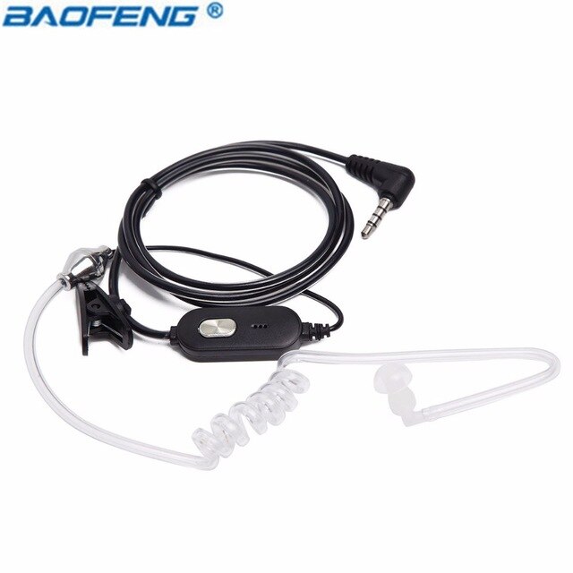 Baofeng BF-T1 PTT micro Air acoustique Tube écouteur casque pour Baofeng BF T1 BF-T8 UV-3R + UV-3R Plus talkie-walkie Mini Radio: Acoustic Tube