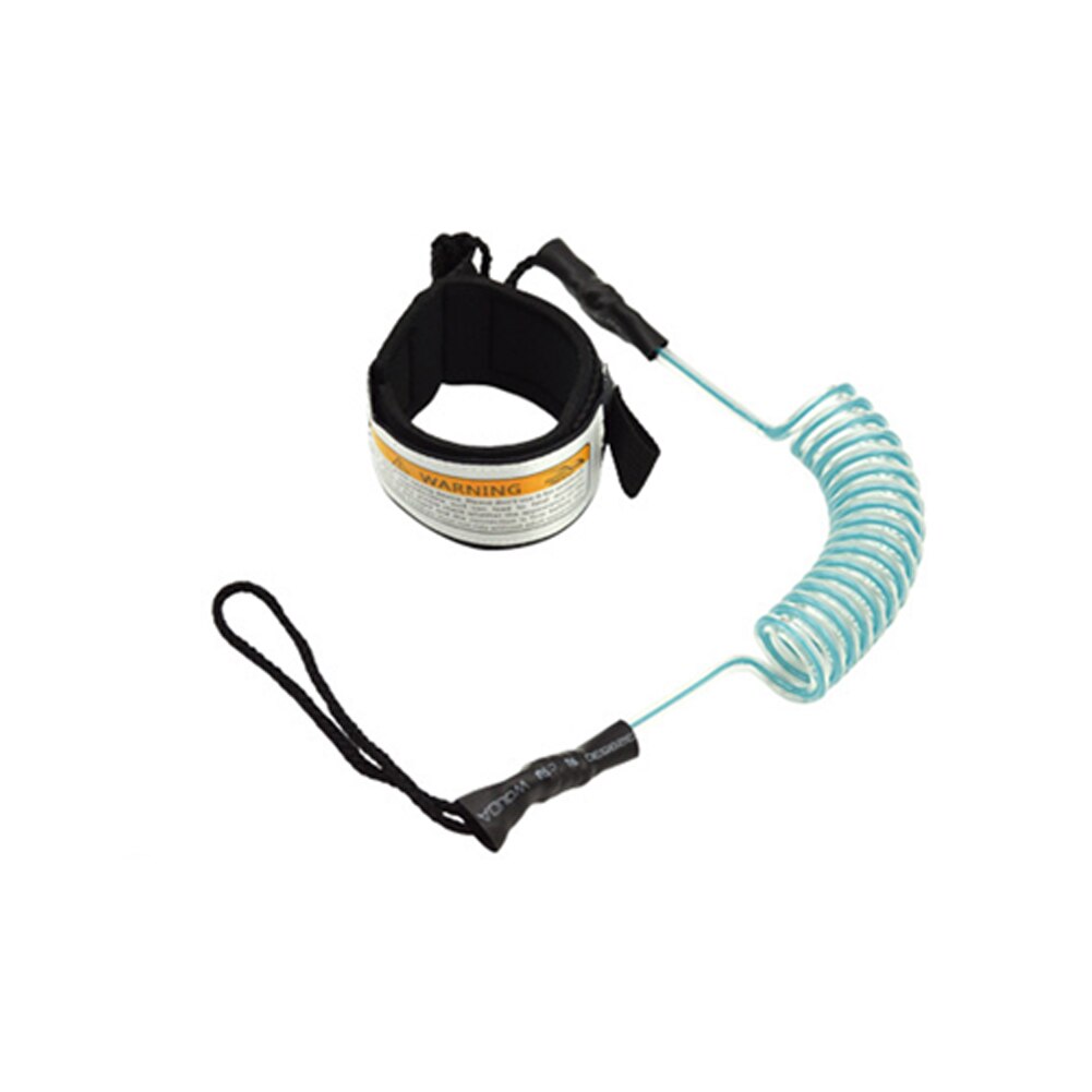Boten Veiligheid Stand Up Paddle Opgerolde Sup Surfplank Rekbaar Surfen Leash Rope: Blauw
