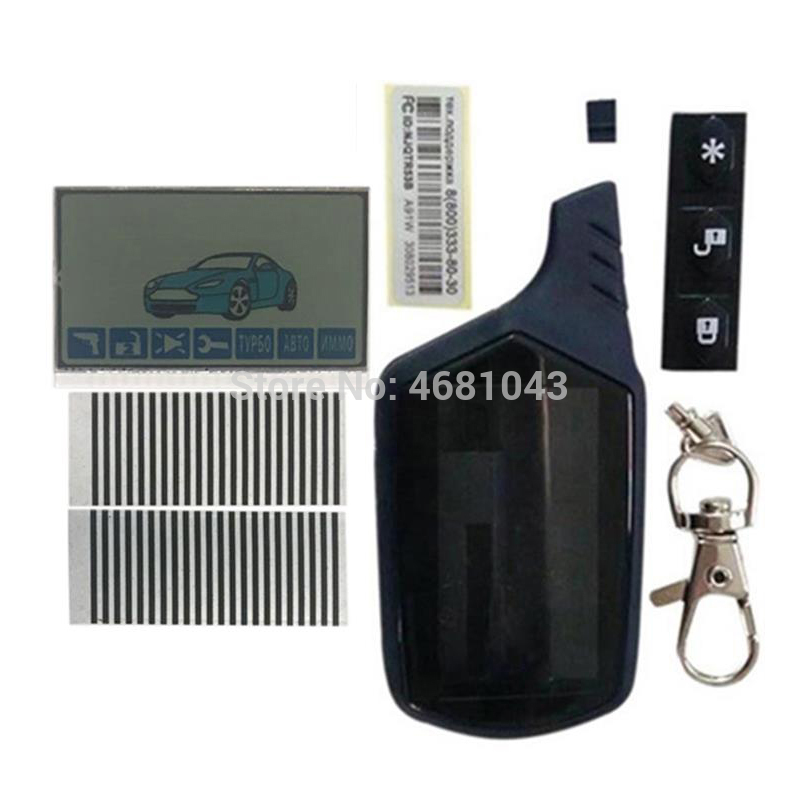 Pantalla lcd A61, papel de cebra, cubierta del cuerpo para llavero LCD, Control remoto, sistema de alarma para coche, Starline A61