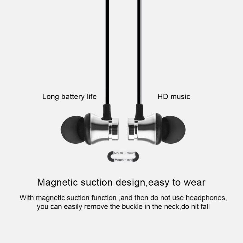 Draadloze Magnetische Bluetooth 4.2 Headset Sport Oordopjes Headset Met Microfoon Voor Iphone Samsung Huawei