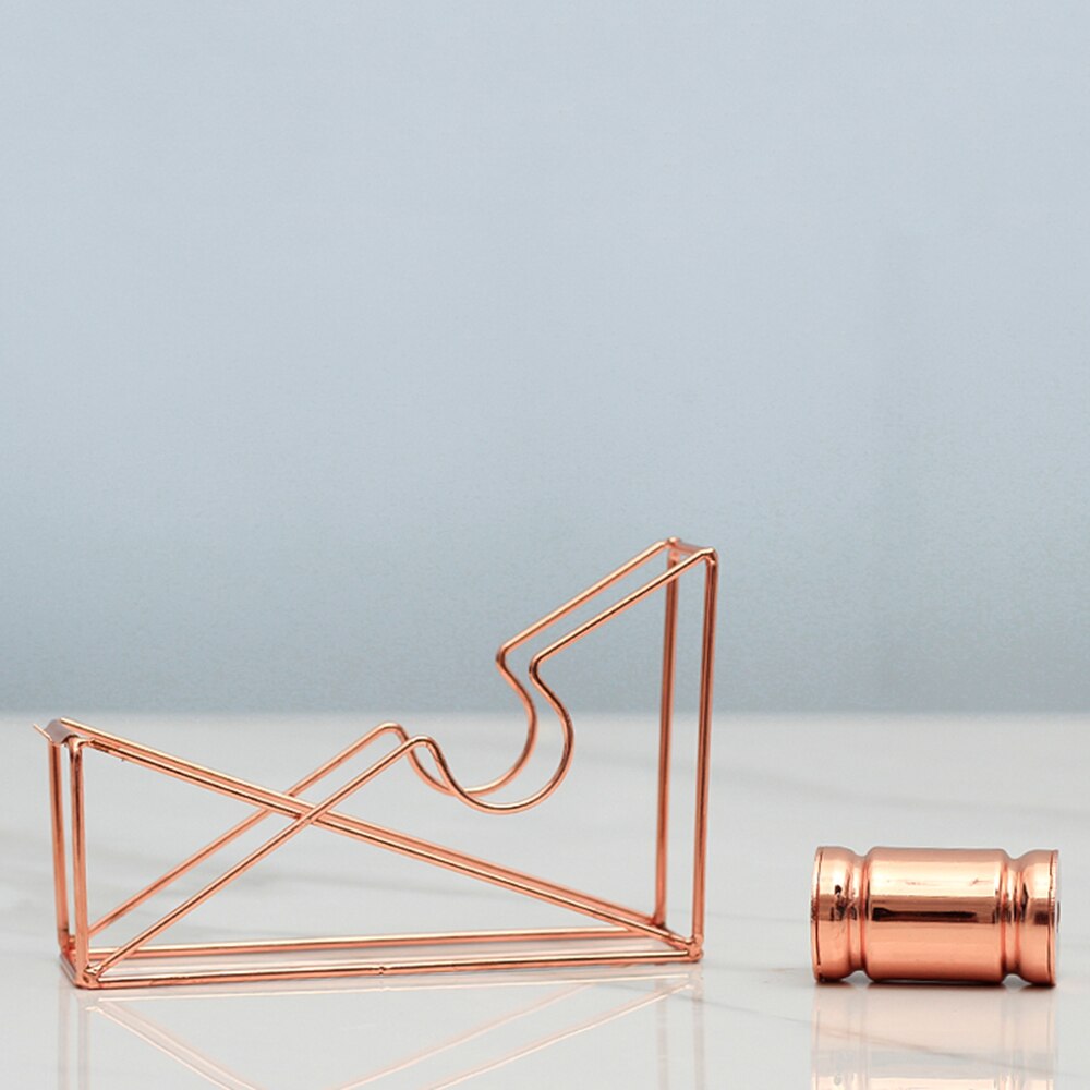Good rose gold Tape Cutter Washi Tape Storage Organizer Cutter Stationery Office Tape Dispenser Office Supplies