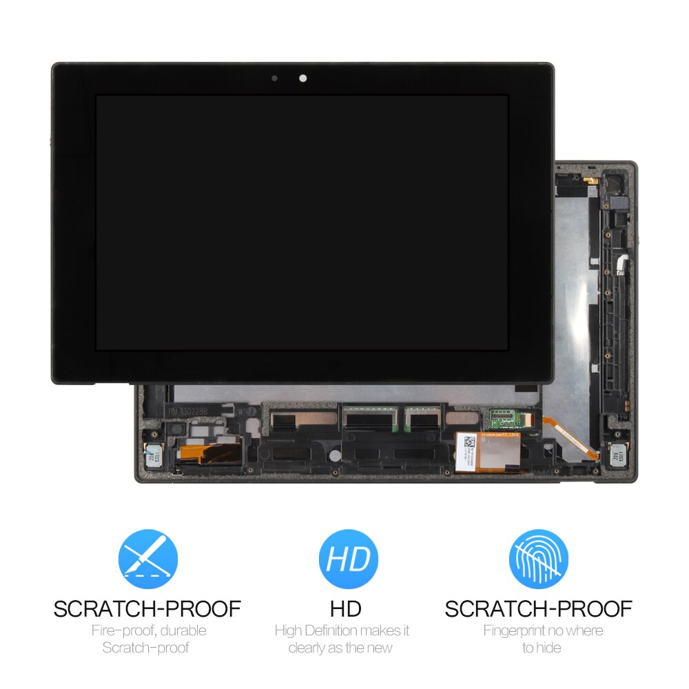 Srjtek voor sony xperia tablet  z 10.1 sgp 311 sgp 312 sgp 321 lcd-scherm matrixscherm touchscreen tablet-pc montage met frame