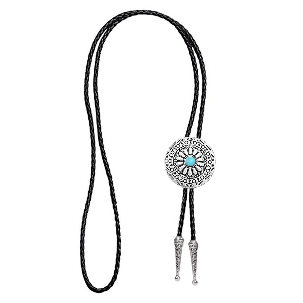 Bolo-Corbata de vaquero con patrón celta, lazo occidental americano, bolo