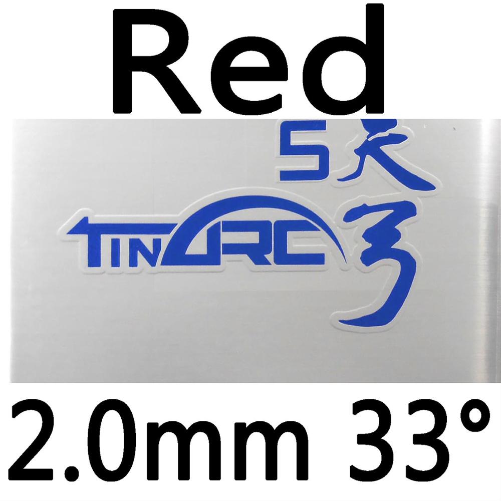 DHS TinArc5 TinArc-5 TinArc 5 granos en tenis de mesa o goma de PingPong con esponja: red 2.0mm H33