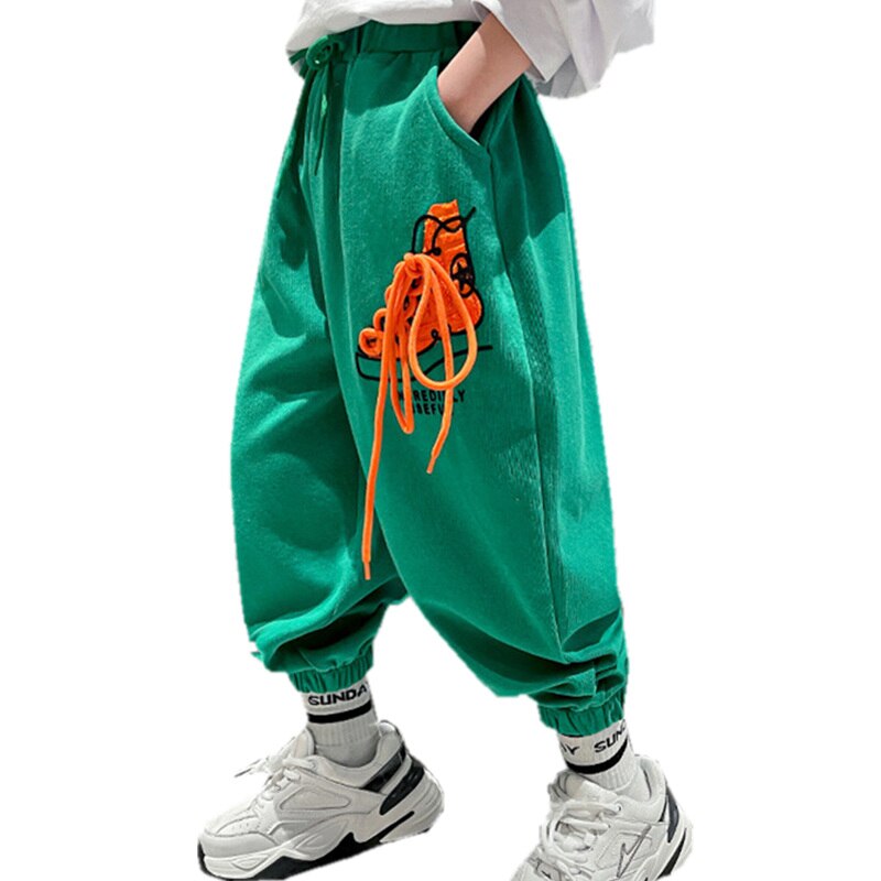 Pantalones vaqueros de pierna ancha para Niña y Adolescente, vaqueros rectos de cintura alta de algodón informales con bolsillo frontal y perlas, novedad, Primavera