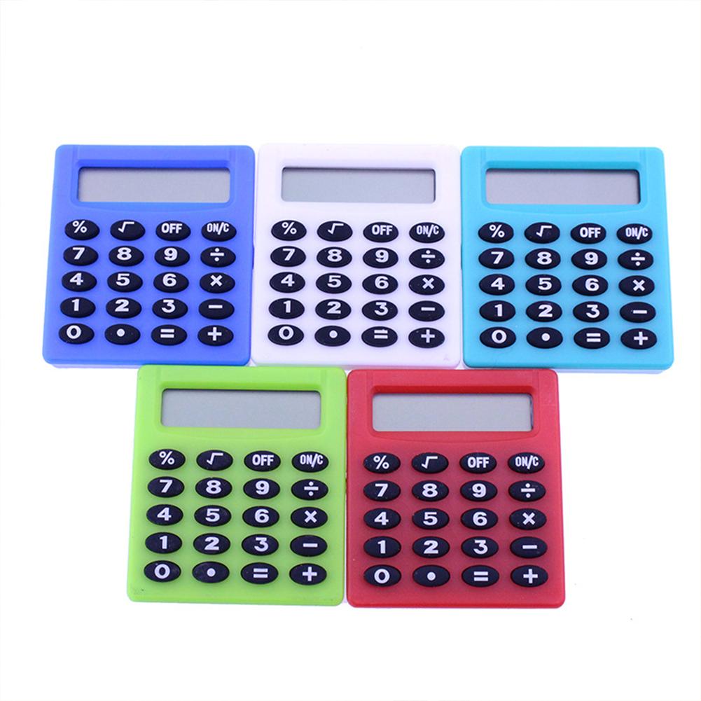 Draagbare Digit Calculator Mini Calculator Pocket Display Computer Ultradunne Kleine Vierkante Rekenkundige Rekenmachine Schoolbenodigdheden