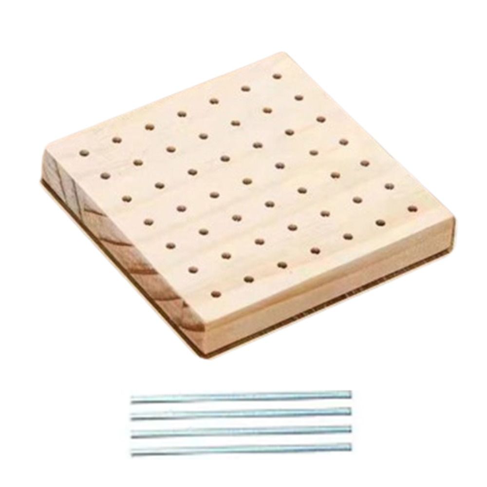 Deski robić blokowania szydełkowego DIY, drewniane akcesoria robić tkania, deska robić robienia na drutach ze stali nierdzewnej, kwadratowa mata robić blokowania dzianiny.: Jasno szary