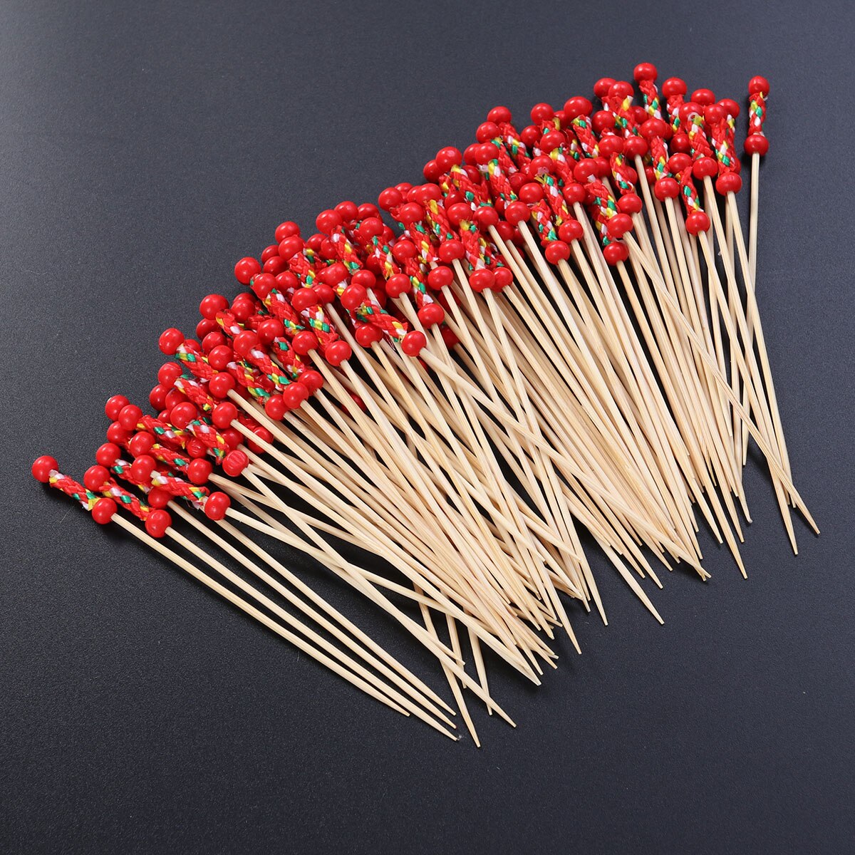 Wedding Party for Toothpicks Sticks Drink Picks Food Fruit Disposable Wooden About 100pcs