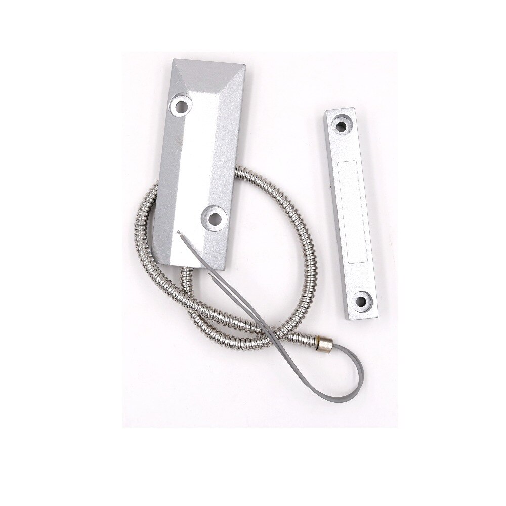 Ingen nc-dørsensor metal kablet rulleskodedør magnetisk kontakt reed-switch til sikkerhedsalarmsystem: Nc 2 kabel