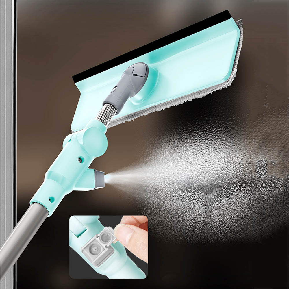 Window Wiper Glass Cleaning Double Sided Cotton Washing Water Spray Cleaning Tool