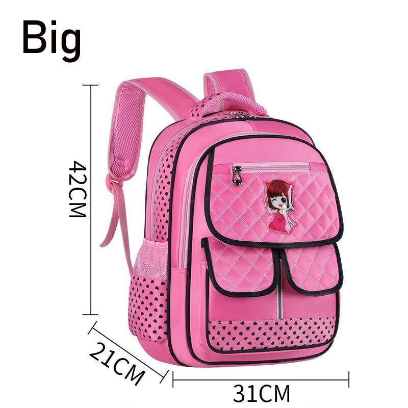 Kinder Schule Taschen für Mädchen Grundschule Rucksäcke Kind Prinzessin Orthopädische Schul Wasserdichte Große Kapazität Bookbag Mädchen