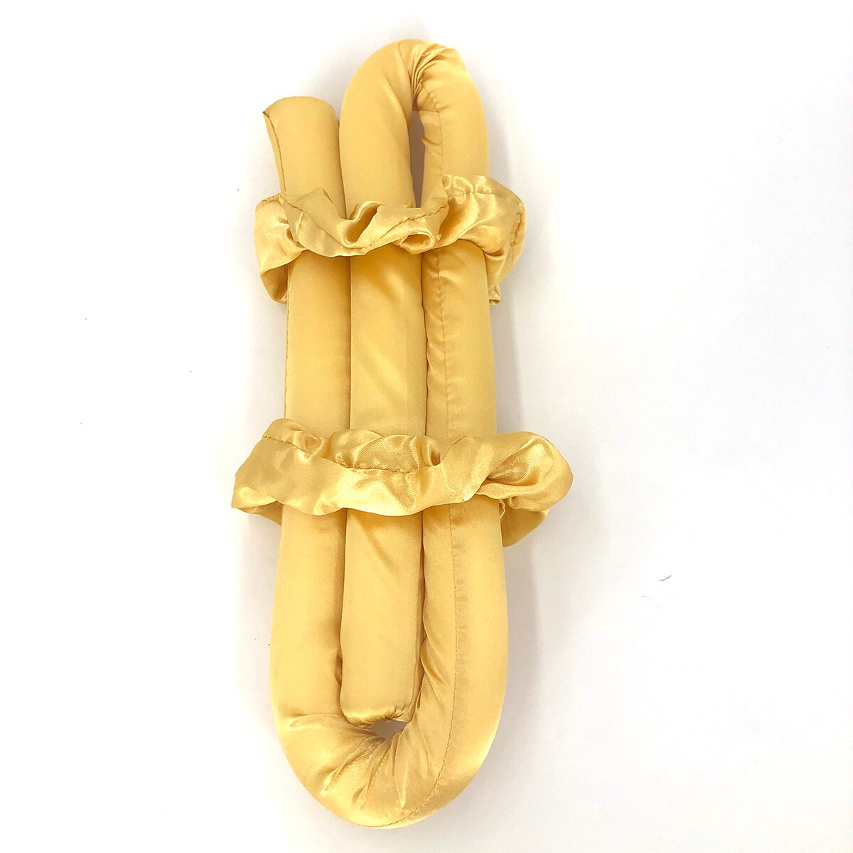Heatless Curling Rod Headband No Heat Hair Curlers Ribbon Hair Rollers Sleeping Soft Curl Bar Wave Formers DIY Hair Styling Tool: Yellow