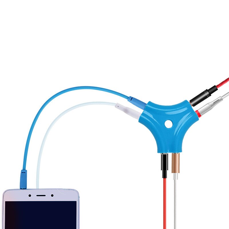 3.5mm audio aux kabel splitter 1 hann  to 5 hunn hodetelefon port for nettbrett  mp3 mp4 smart mobiltelefon 3.5 jack dele adapter