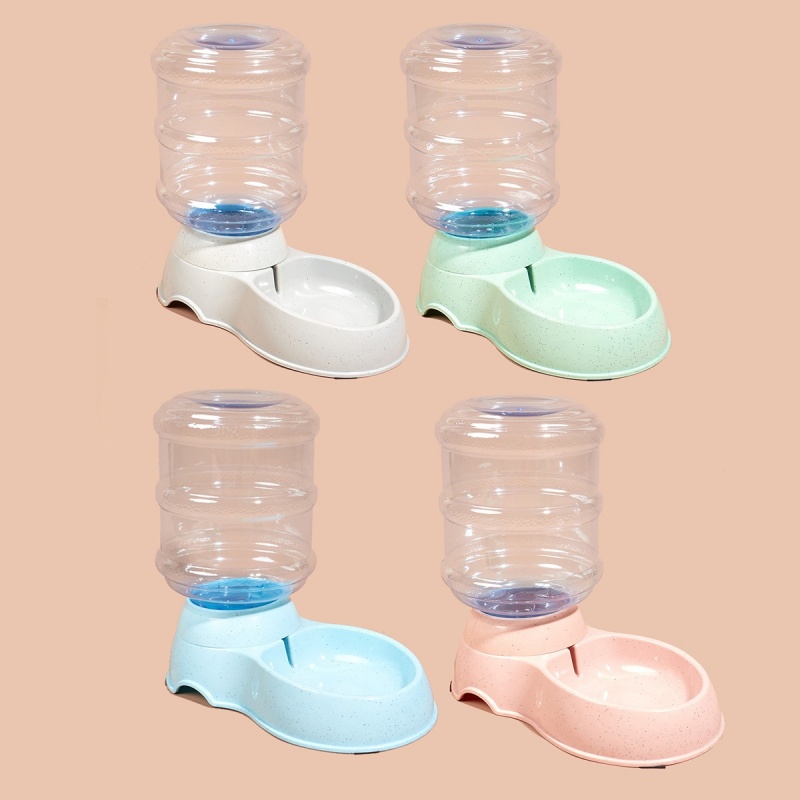 Distributeur d'eau de grande capacité pour animaux de compagnie, alimentation automatique pour chien, bol de nourriture pour petit chien, dispositif de bouteille de simulation, fournitures pour animaux de compagnie, 3,8 L
