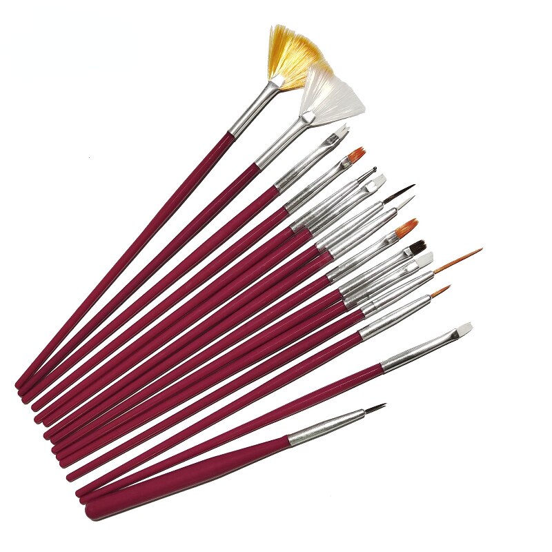 Cake Decorating Tools Baking Accessories Multifunction Icing Pastry Brushes Fondant Cake Painting Brush Nail: maroon
