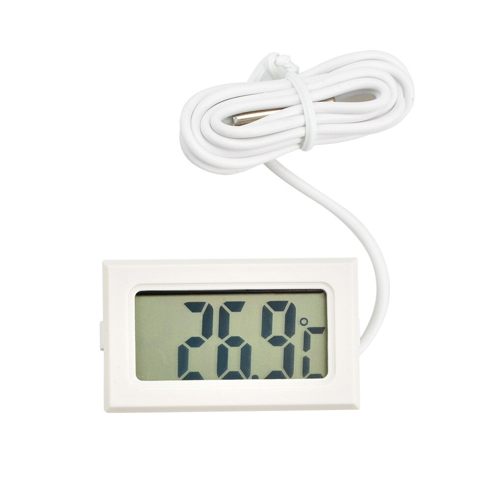 Mini Digital LCD Probe Fridge Freezer Thermometer Sensor Thermometer Thermograph For Aquarium Refrigerator Kit Chen Bar Use: White