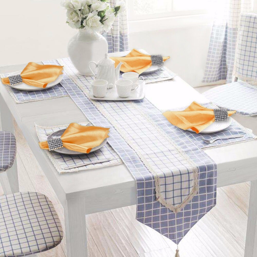Ourwarm 10 stk bryllup servietter 30 cmx 30cm sateng lommetørkle klut servietter bryllup bord dekorasjon hjem tekstiler