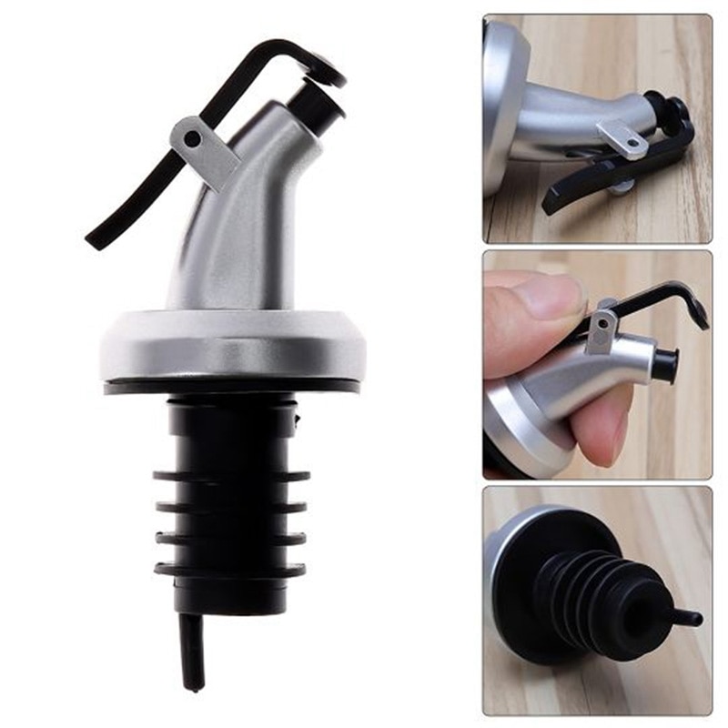 Plastic And Stainless Steel Cork With Dispenser For Bottles