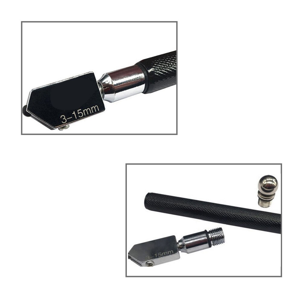 Professionele Glassnijder Roller Mes Cutter Diamond Glas Mes Handheld Vloertegel Cutter Glassnijder Mes