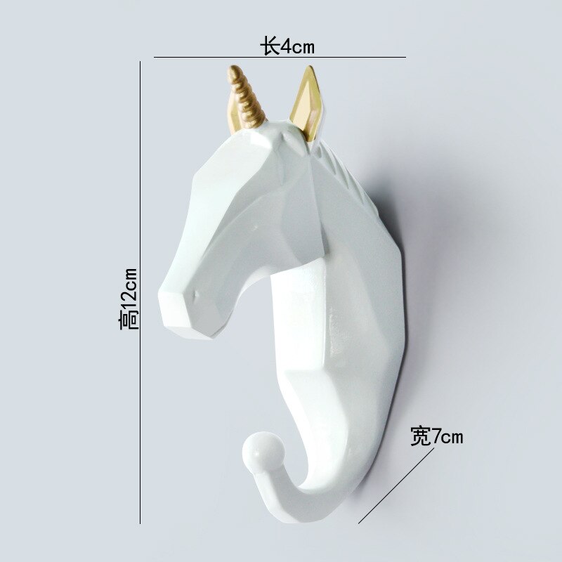 Dierenhaak huisdecoratie opberghanger hars opbergrek organizer wandhaken kunstdecoratie badkameraccessoires: C2