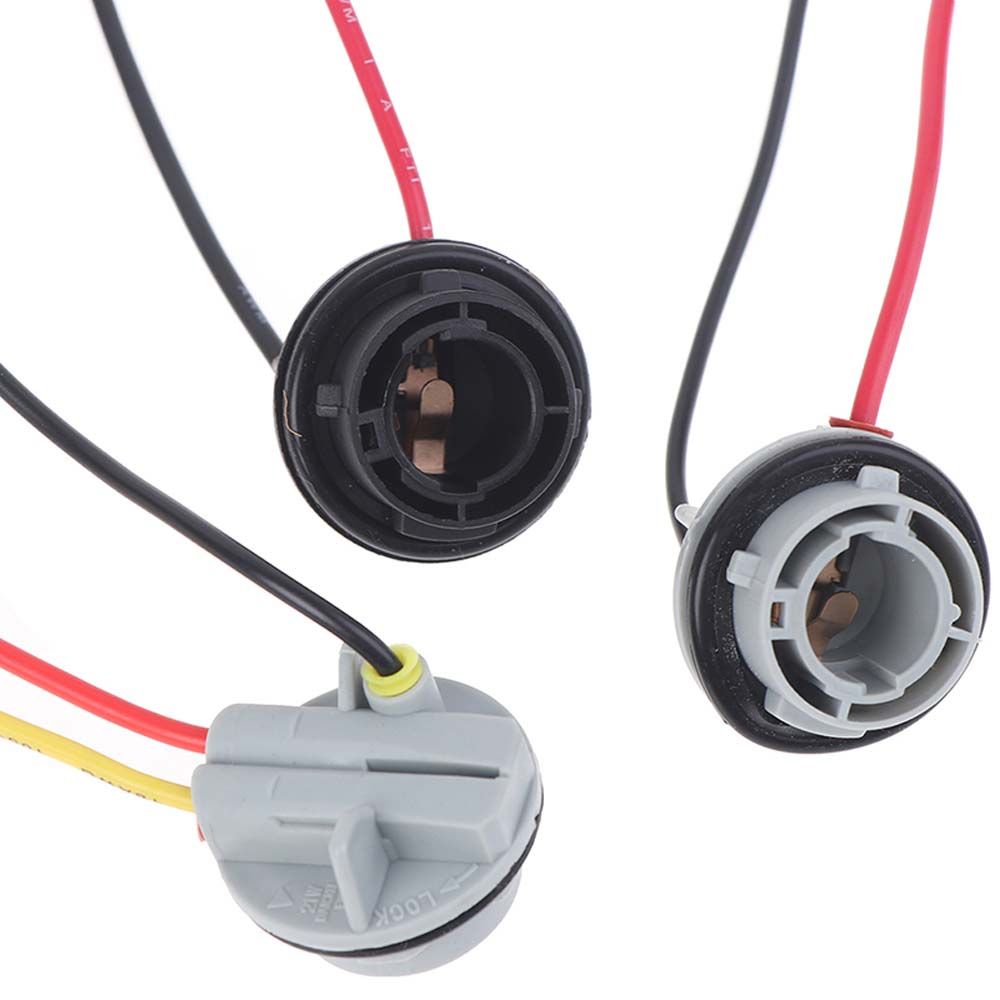 Soporte para lámpara 1156 BA15S BAU15S 1157 BAY15D, adaptador de bombillas PY21W P21W, Conector de enchufe de Base para luz de faro de señal de giro, 1 ud.