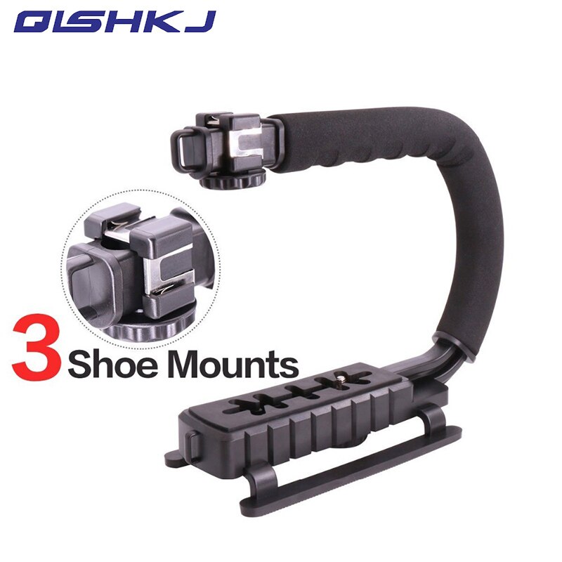 Ulanzi 3 Schoen Mounts Video Stabilizer Handheld Grip Voor Gopro Hero Action Camera &#39;S voor Xiaomi Smartphone DSLR Nikon Canon