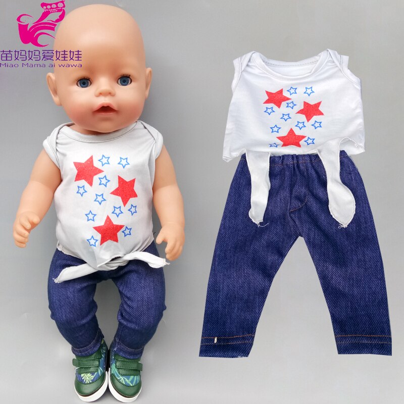 doll clothes summer pajamas for 43cm baby doll 18 ... – Grandado