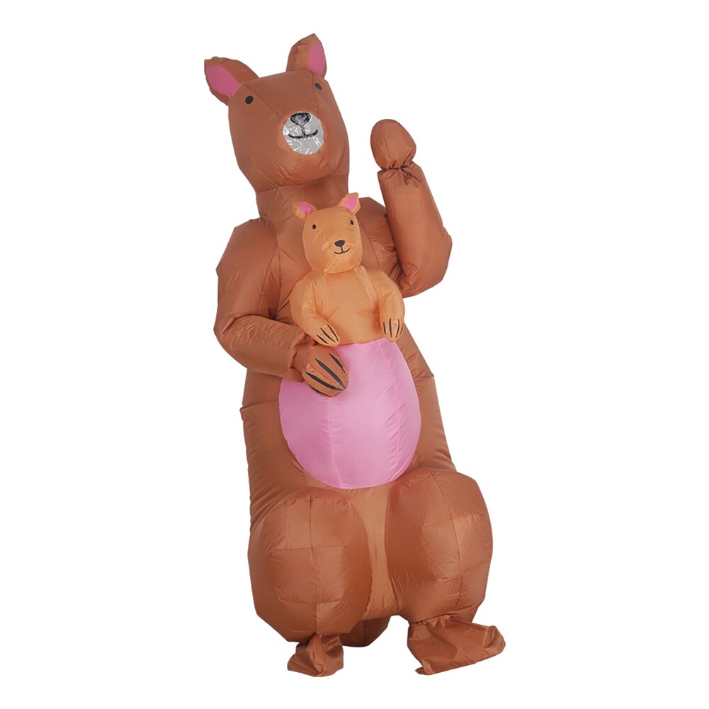 Waterdichte Dinosaurus Opblaasbare Kerstman Kangoeroe Handstand Clown Kostuums Party Pak Volwassenen Cosplay Jurk Rekwisieten Decor: Kangaroo 