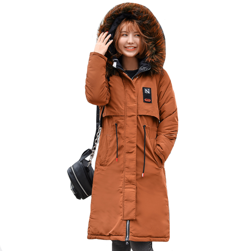 Koreaanse Stijl Winter Jas Vrouwen Staan Kraag Effen Aankomst Vrouwelijke Down Jas Losse Oversized Womens Korte Parka H48