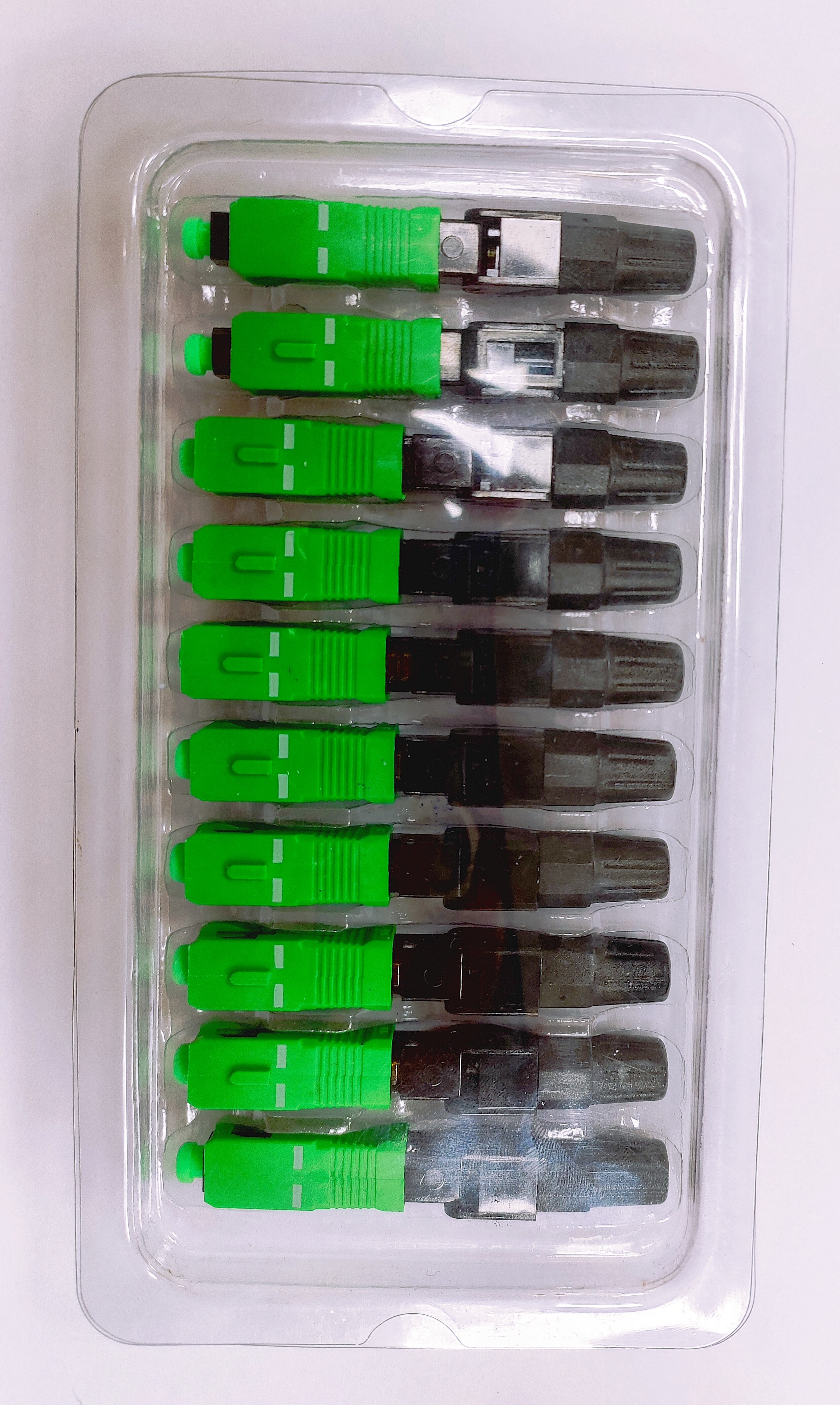 50/100Pcs FTTH Embedded Fiber Optic Fast Connector SC APC/UPC Single Mode Fiber Optic Connector