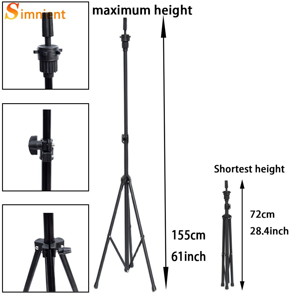 Adjustable Wig Tripod Mannequin Head Tripod for Dummy Wigs Stand Tripod Mannequin Holder Hair Extension Holder Tools Accessories