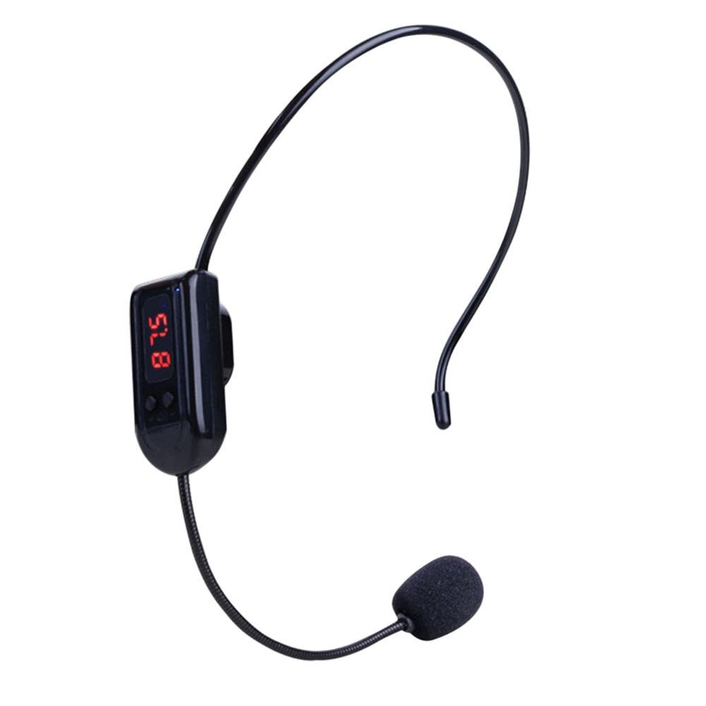 Microphone Headset Radio FM Wireless Headset Microphone Handsfree Megaphone Mic for Teaching Conference Guide Studio