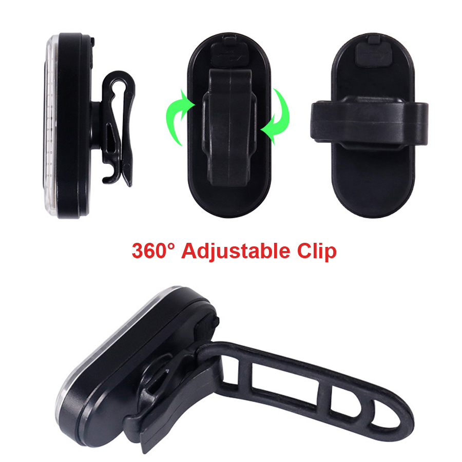 Usb Oplaadbare Fiets Achterlicht Fietsen Led Achterlicht Terug Lamp Zaklamp Voor Fiets Vouwfiets Accessoires Achterlicht