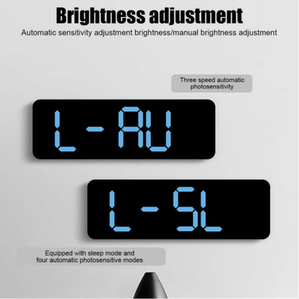 Clock Timer /kitchen/Learning Timer - Battery & USB Powered Dual Alarm Clock ，Temperature， Calendar, Auto-Dim